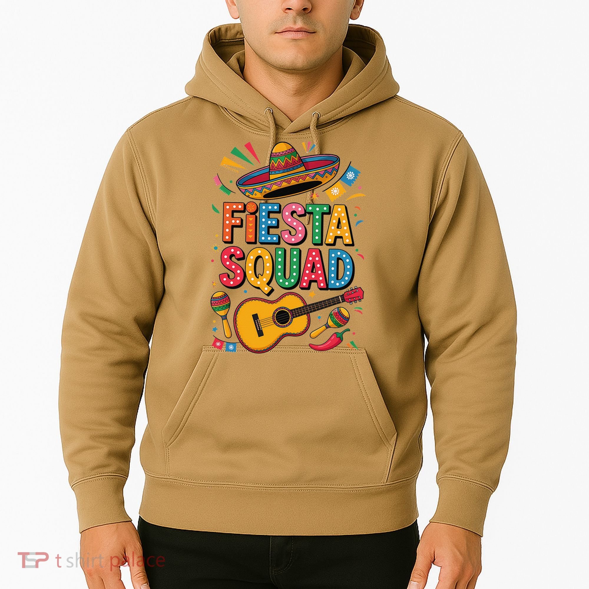 Cinco De Mayo Fiesta Squad Sombrero Guitar Fun Hoodie