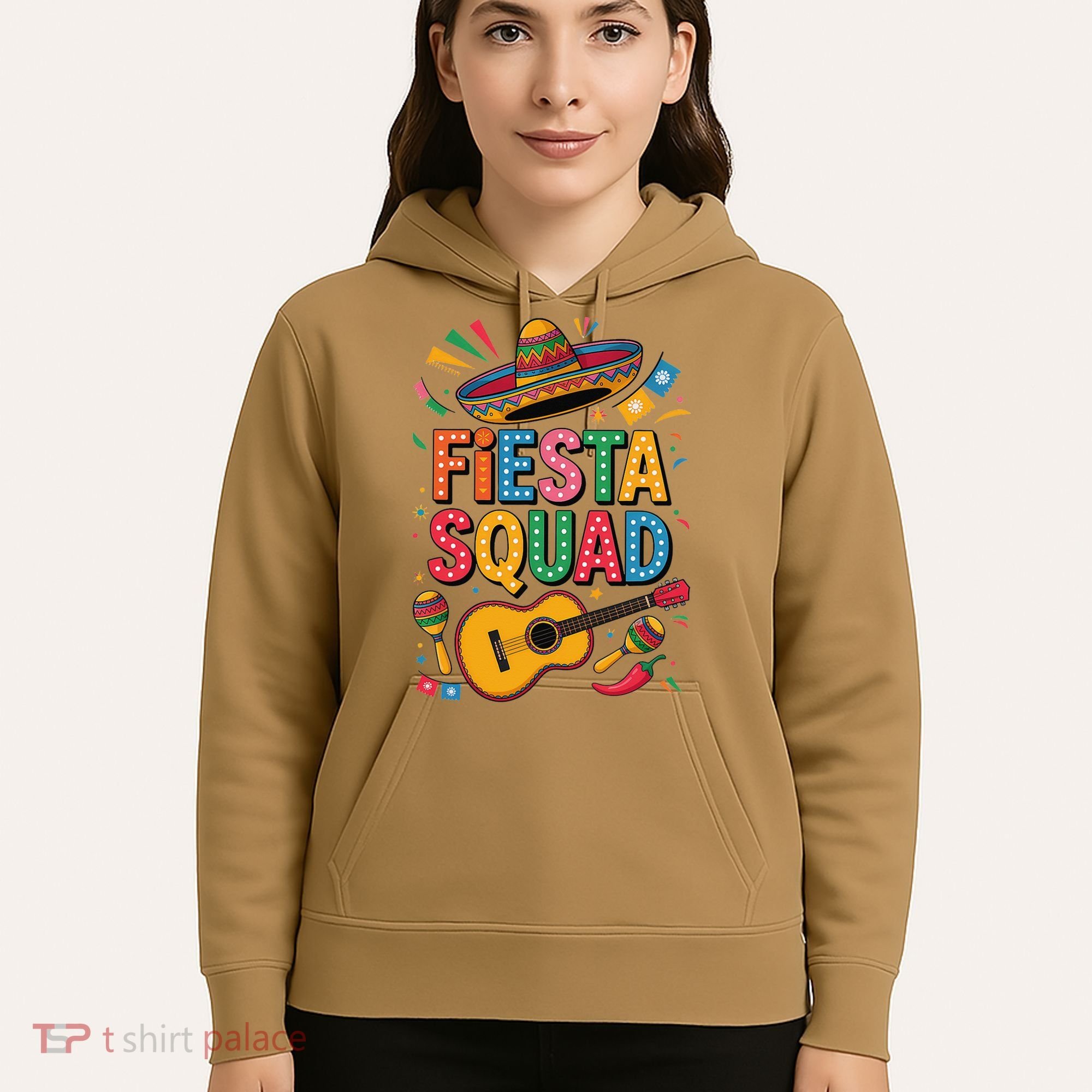Cinco De Mayo Fiesta Squad Sombrero Guitar Fun Hoodie