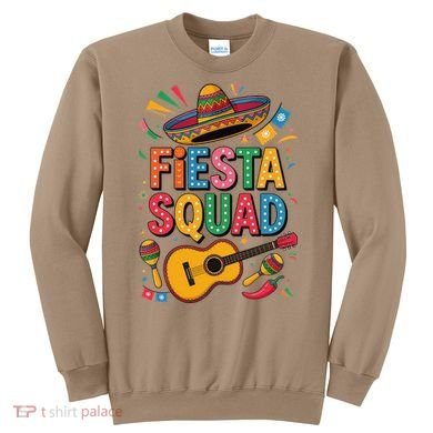 Cinco De Mayo Fiesta Squad Sombrero Guitar Fun Sweatshirt
