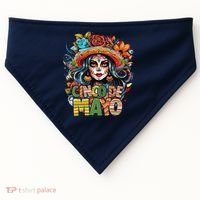 Cinco De Mayo Girl Mexican Fiesta 5 De Mayo USA-Made Doggie Bandana thumb 0