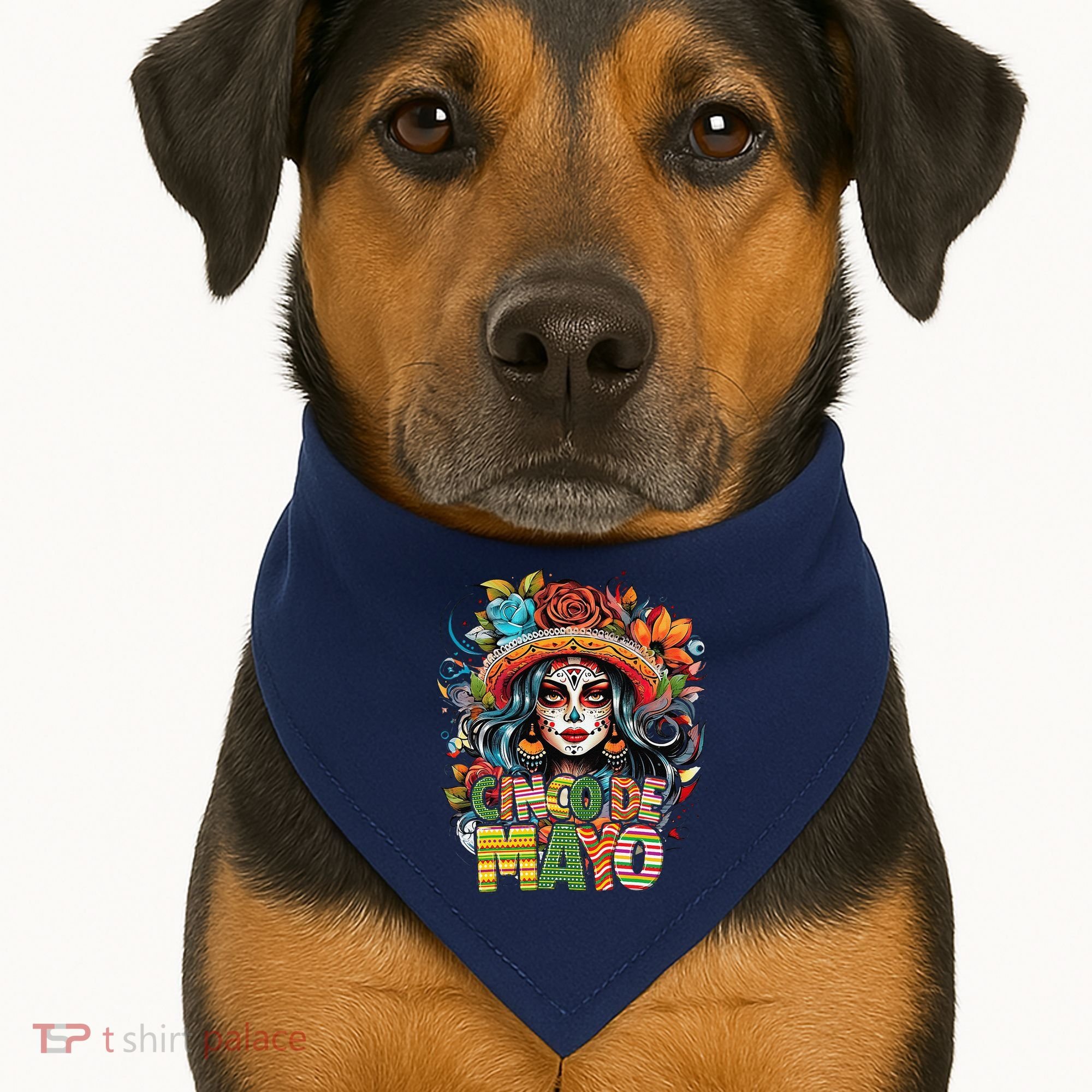 Cinco De Mayo Girl Mexican Fiesta 5 De Mayo USA-Made Doggie Bandana