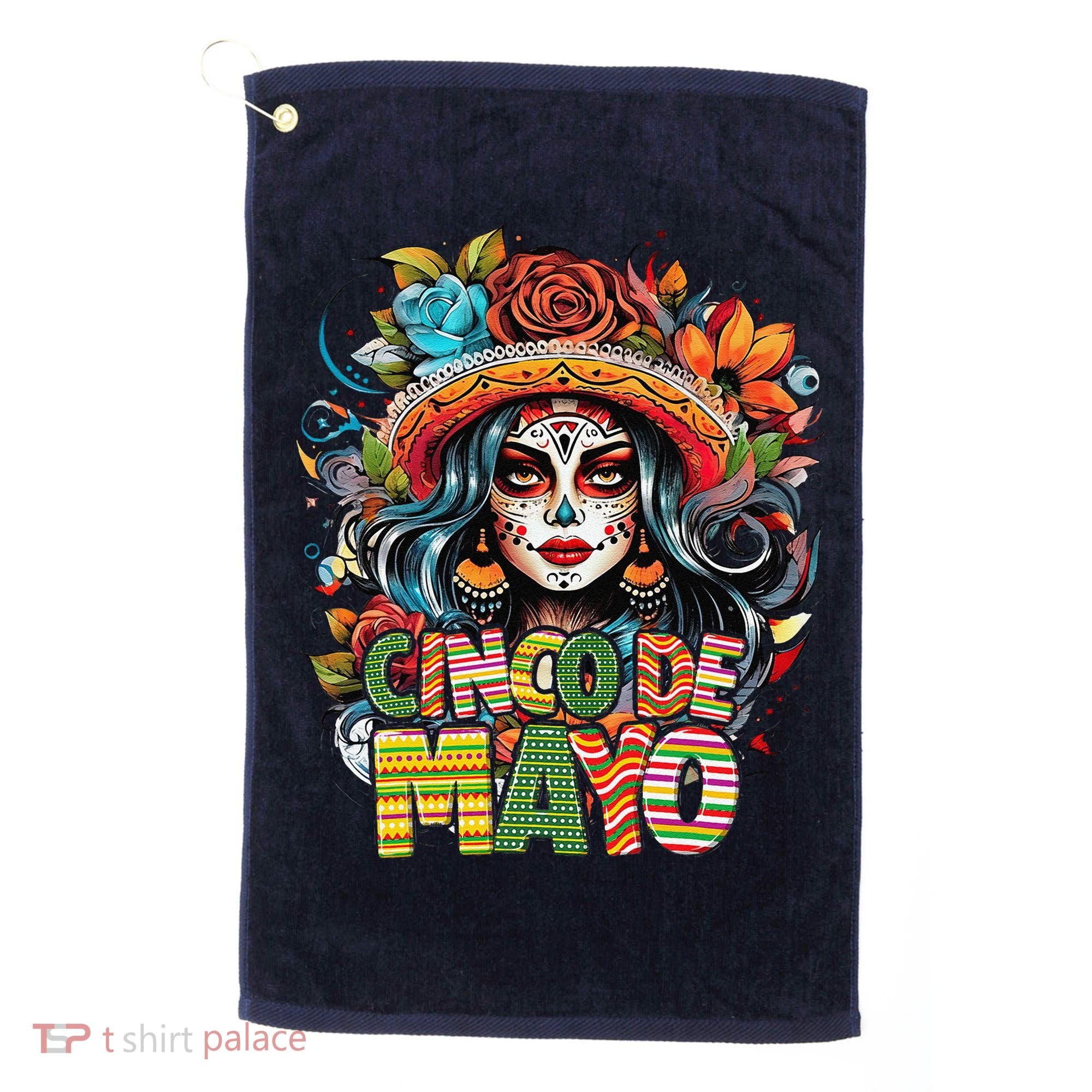 Cinco De Mayo Girl Mexican Fiesta 5 De Mayo Golf Towel