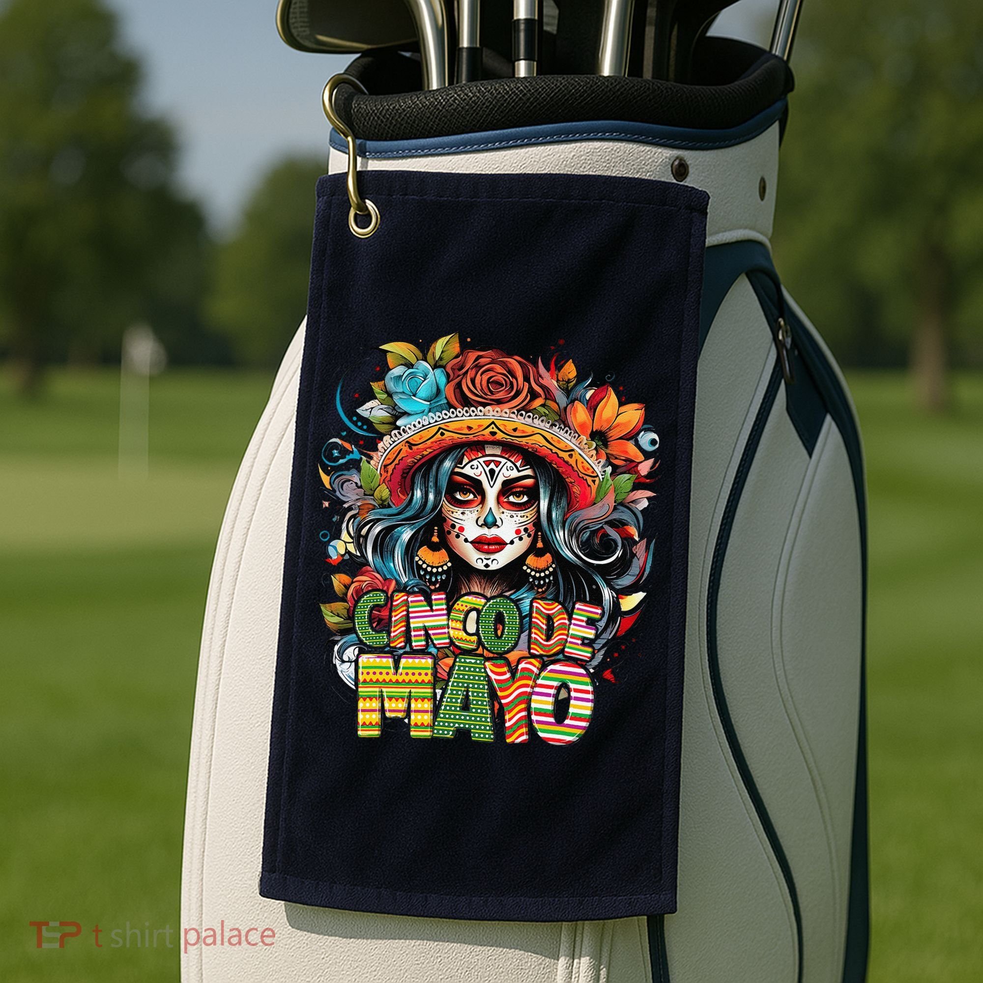 Cinco De Mayo Girl Mexican Fiesta 5 De Mayo Golf Towel