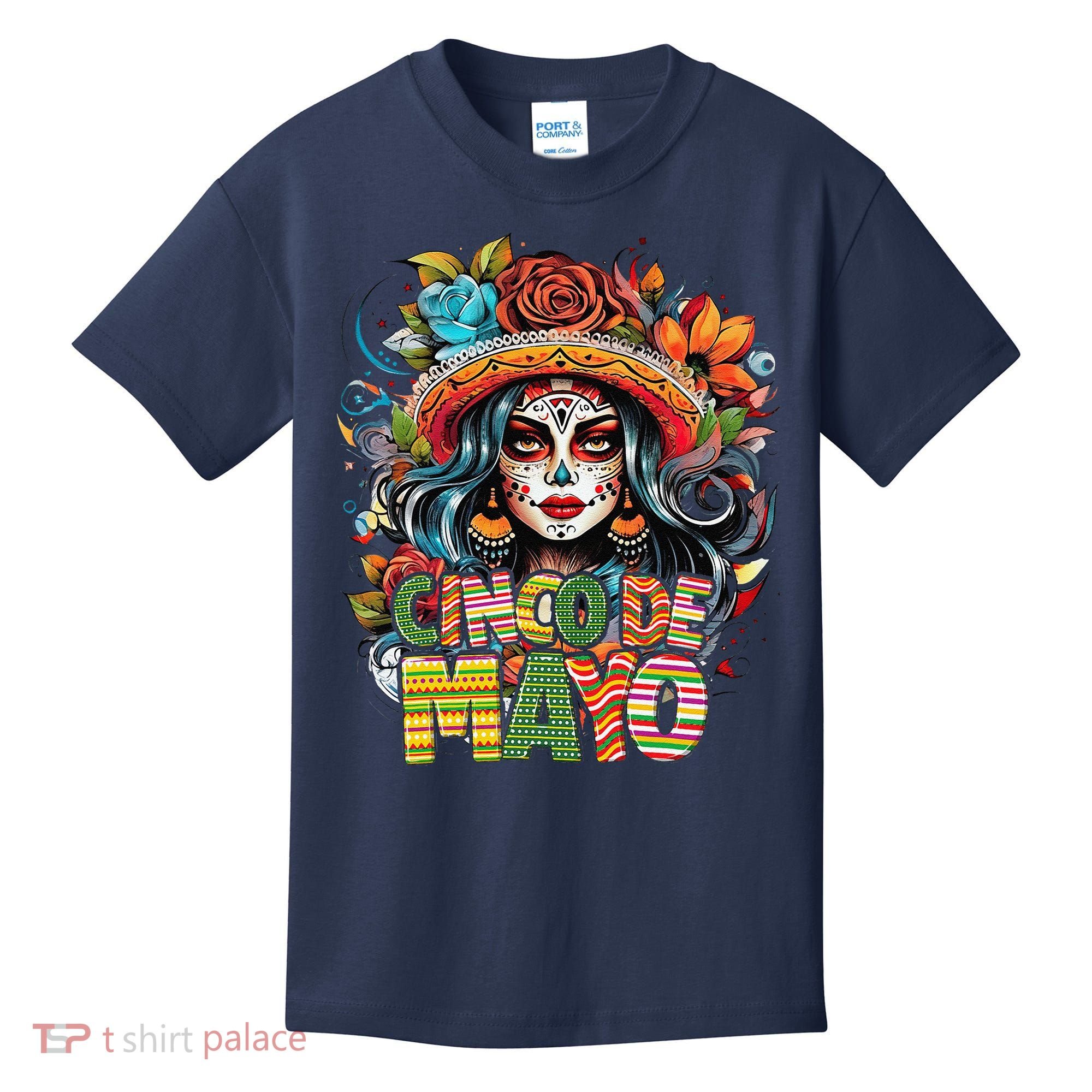 Cinco De Mayo Girl Mexican Fiesta 5 De Mayo Kids T-Shirt