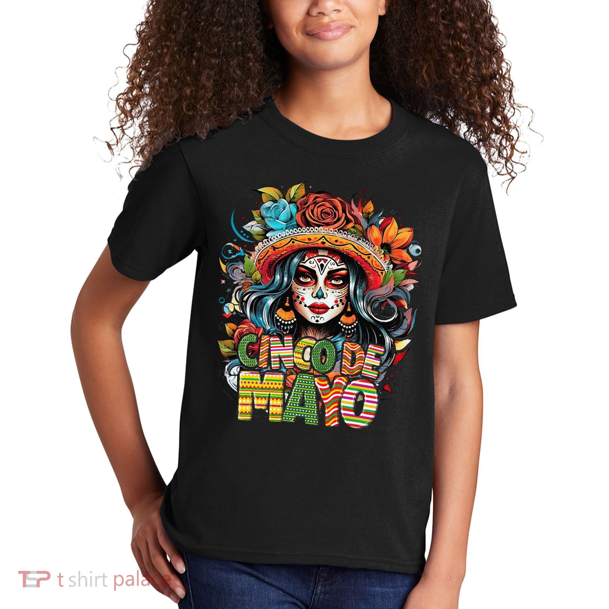 Cinco De Mayo Girl Mexican Fiesta 5 De Mayo Kids T-Shirt