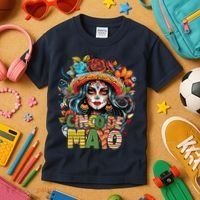 Cinco De Mayo Girl Mexican Fiesta 5 De Mayo Kids T-Shirt thumb 3