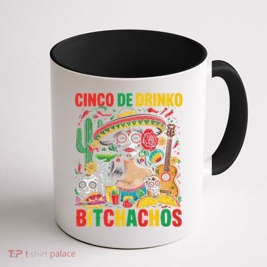 Cinco De Mayo Funny Mexican Party Cinco De Drinko Coffee Mug back