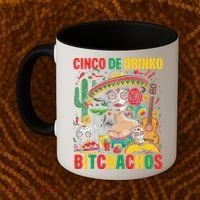 Cinco De Mayo Funny Mexican Party Cinco De Drinko Coffee Mug thumb 2