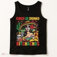 Cinco De Mayo Funny Mexican Party Cinco De Drinko Tank Top thumb 2