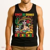 Cinco De Mayo Funny Mexican Party Cinco De Drinko Tank Top thumb 3