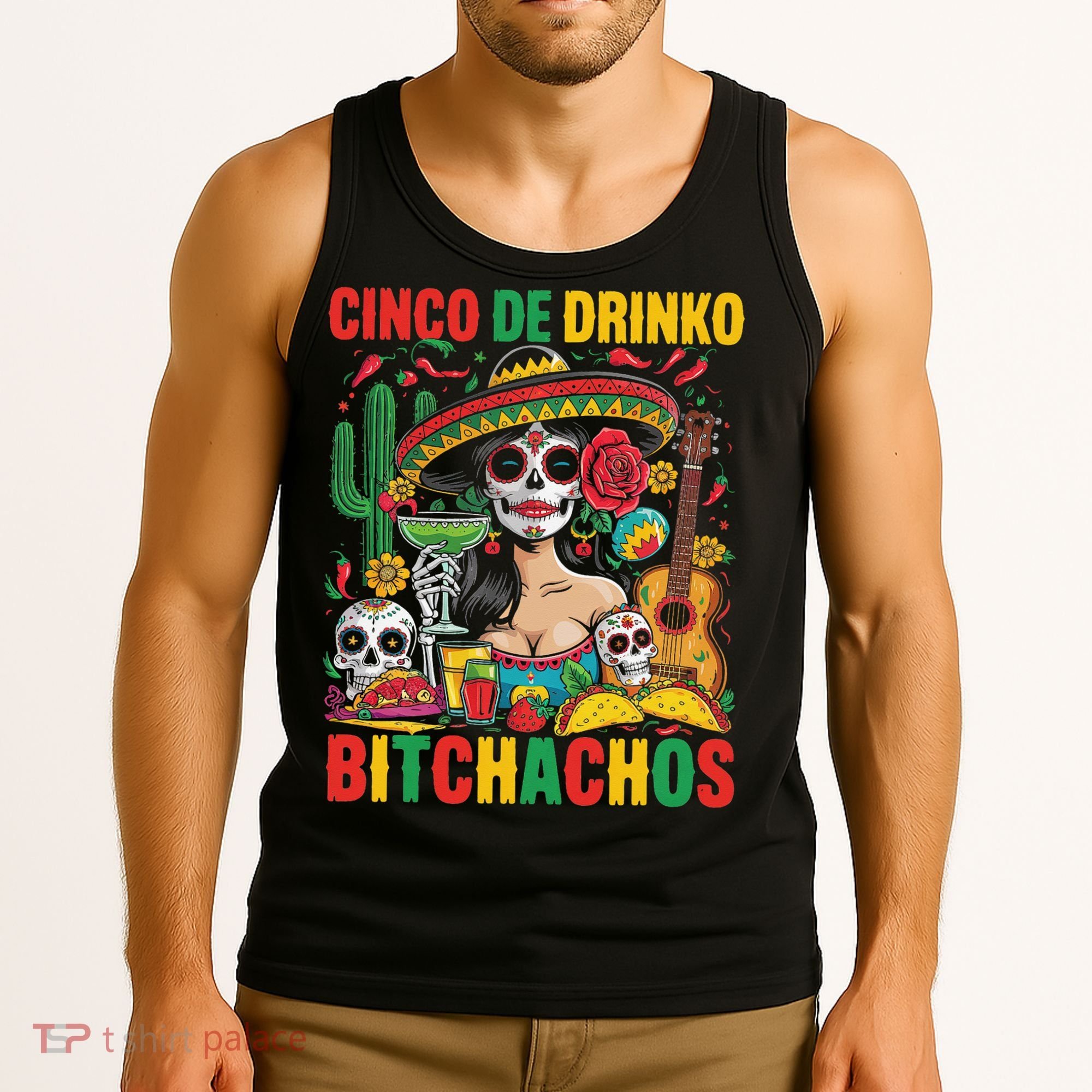 Cinco De Mayo Funny Mexican Party Cinco De Drinko Tank Top
