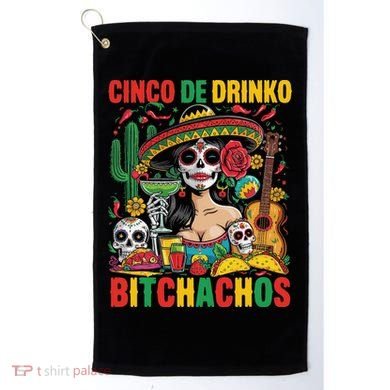 Cinco De Mayo Funny Mexican Party Cinco De Drinko Golf Towel