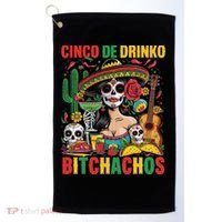 Cinco De Mayo Funny Mexican Party Cinco De Drinko Golf Towel thumb 0