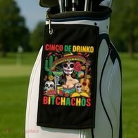 Cinco De Mayo Funny Mexican Party Cinco De Drinko Golf Towel thumb 2