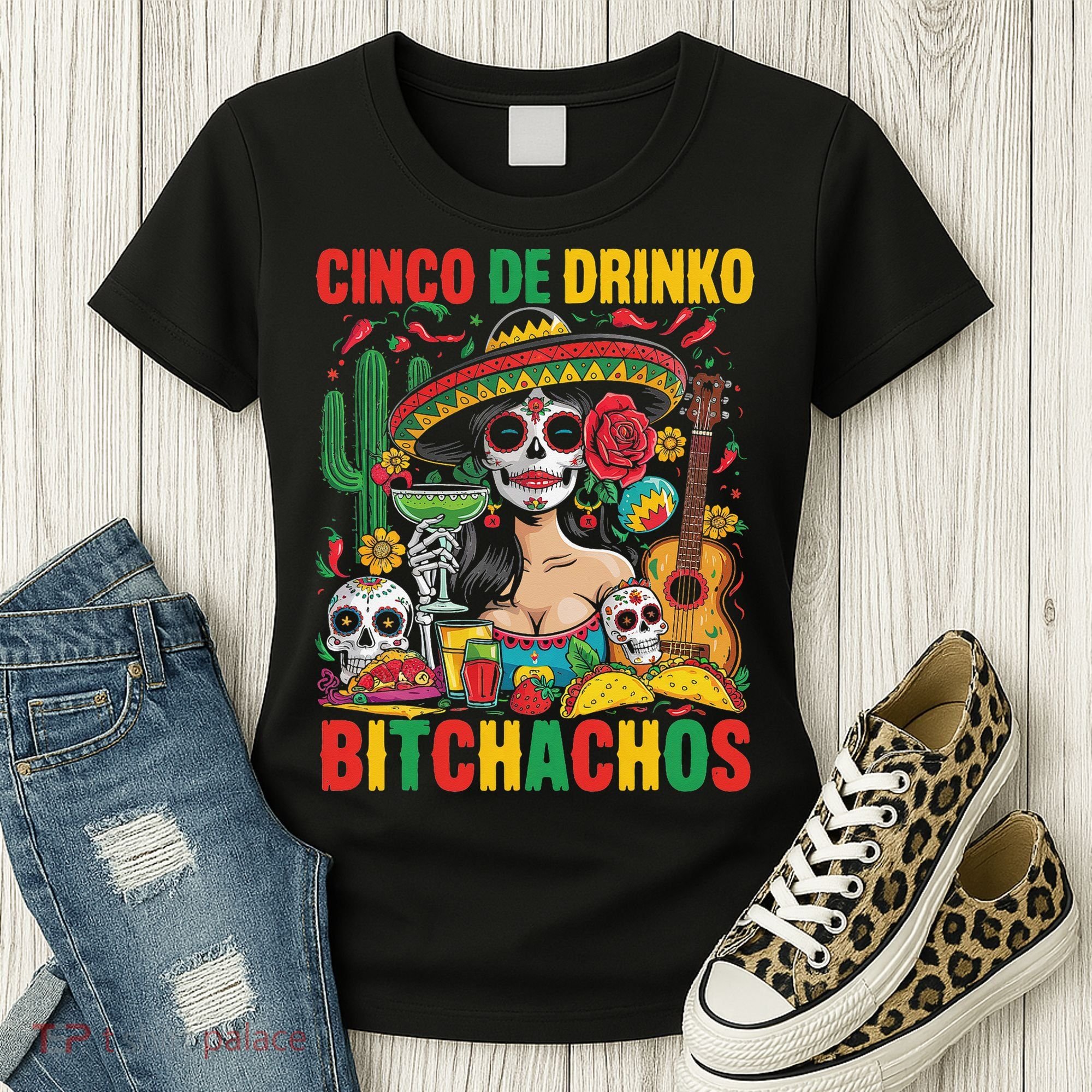 Cinco De Mayo Funny Mexican Party Cinco De Drinko Women's T-Shirt