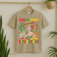 Cinco De Mayo Funny Mexican Party Cinco De Drinko T-Shirt thumb 2