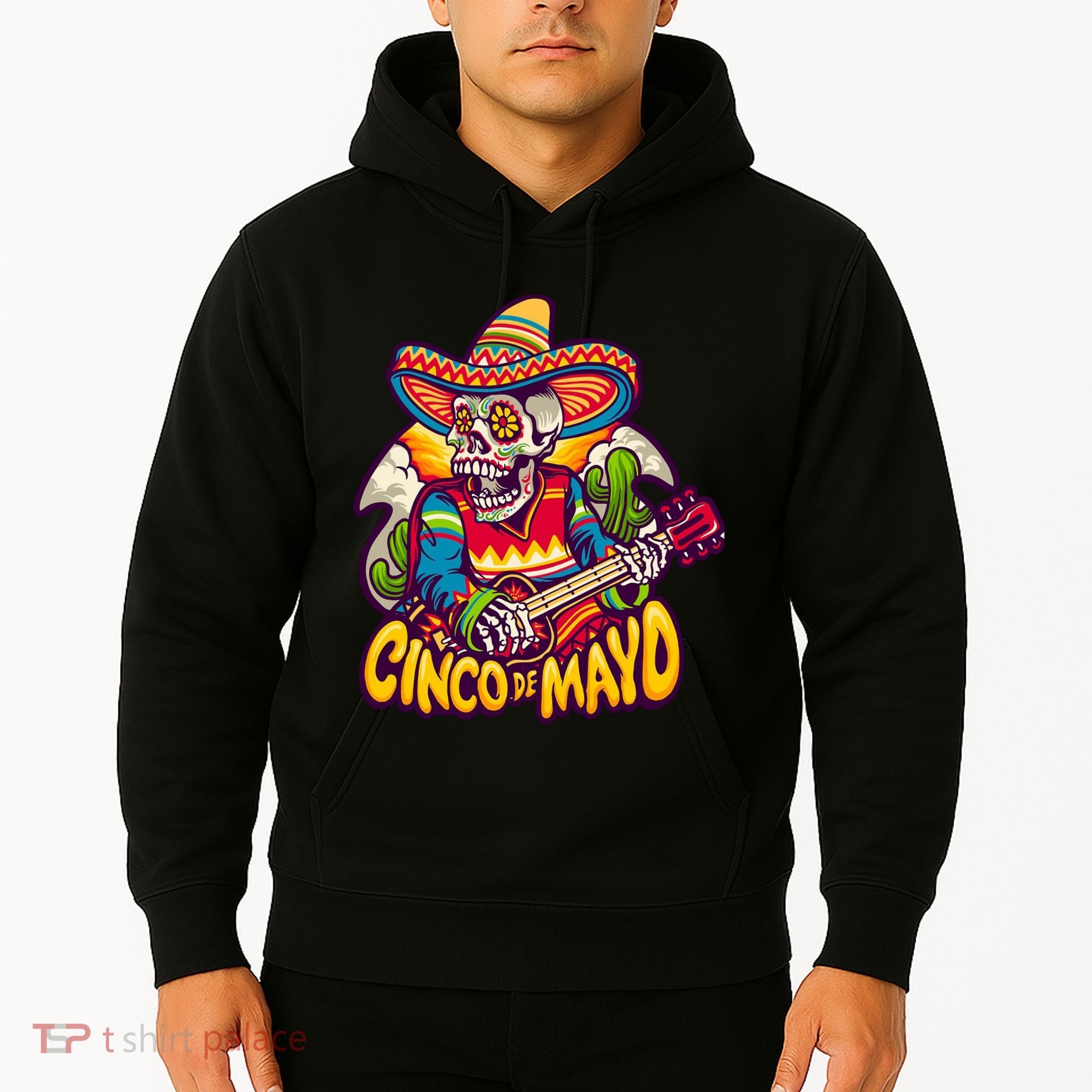 Cinco De Mayo Skull Fiesta Hoodie