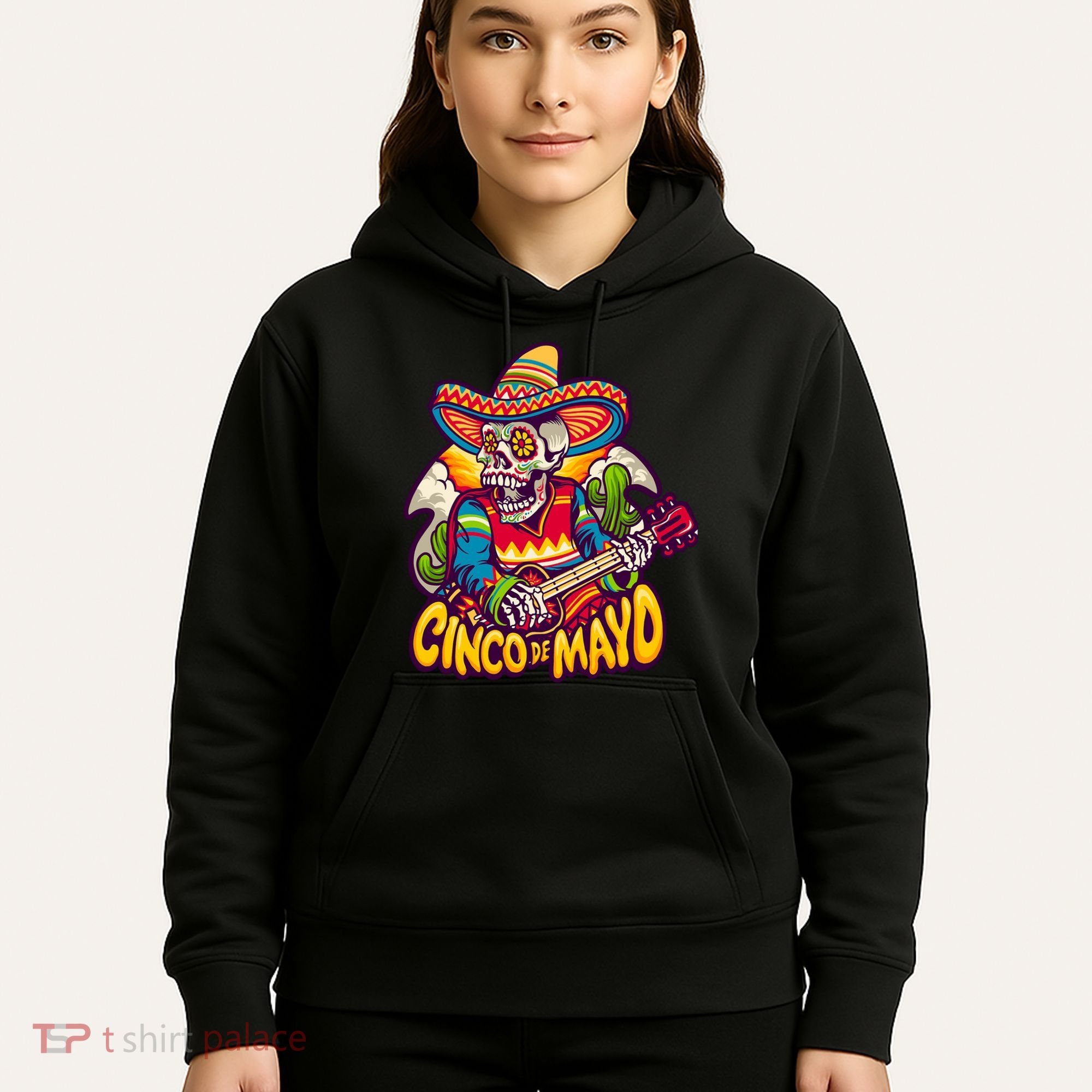 Cinco De Mayo Skull Fiesta Hoodie