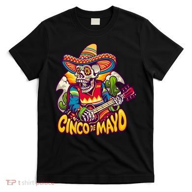 Cinco De Mayo Skull Fiesta T-Shirt