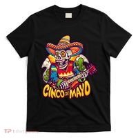 Cinco De Mayo Skull Fiesta T-Shirt thumb 0