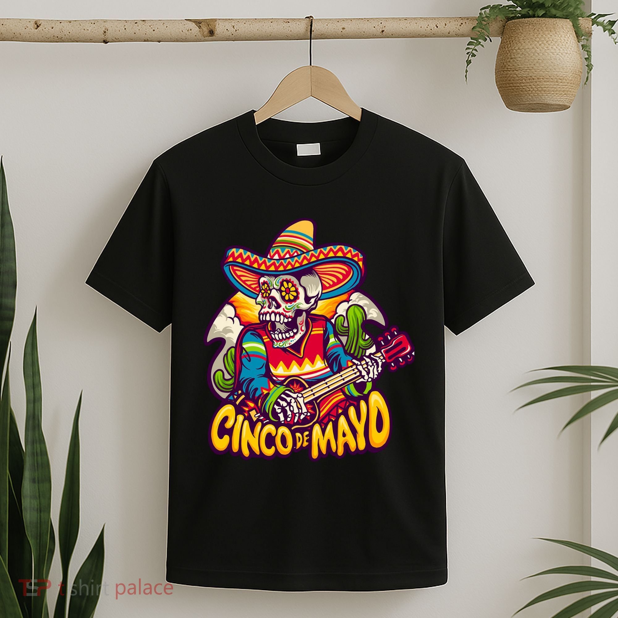 Cinco De Mayo Skull Fiesta T-Shirt