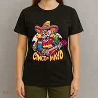 Cinco De Mayo Skull Fiesta T-Shirt thumb 4