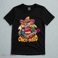 Cinco De Mayo Skull Fiesta T-Shirt thumb 5