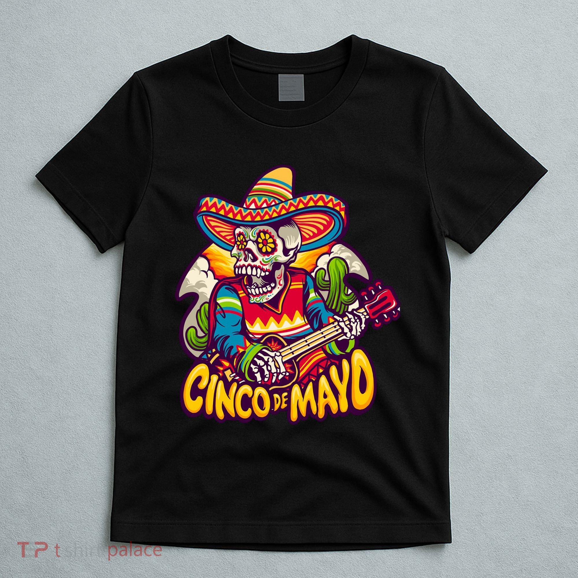 Cinco De Mayo Skull Fiesta T-Shirt