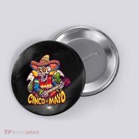 Cinco De Mayo Skull Fiesta Button thumb 0