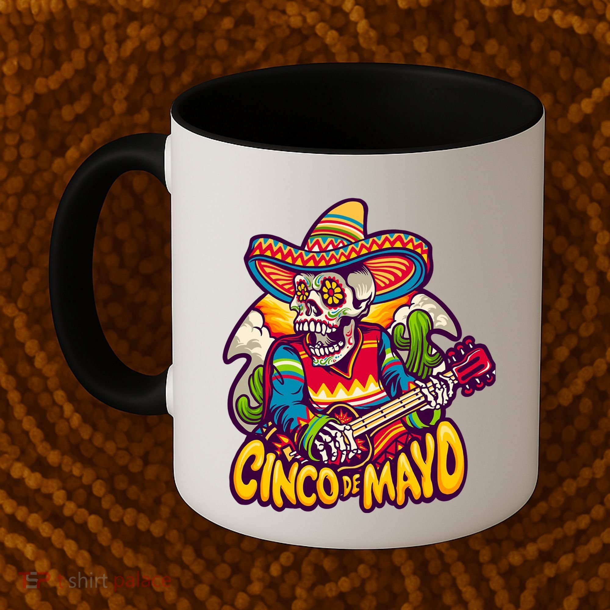 Cinco De Mayo Skull Fiesta Coffee Mug