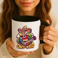 Cinco De Mayo Skull Fiesta Coffee Mug thumb 3