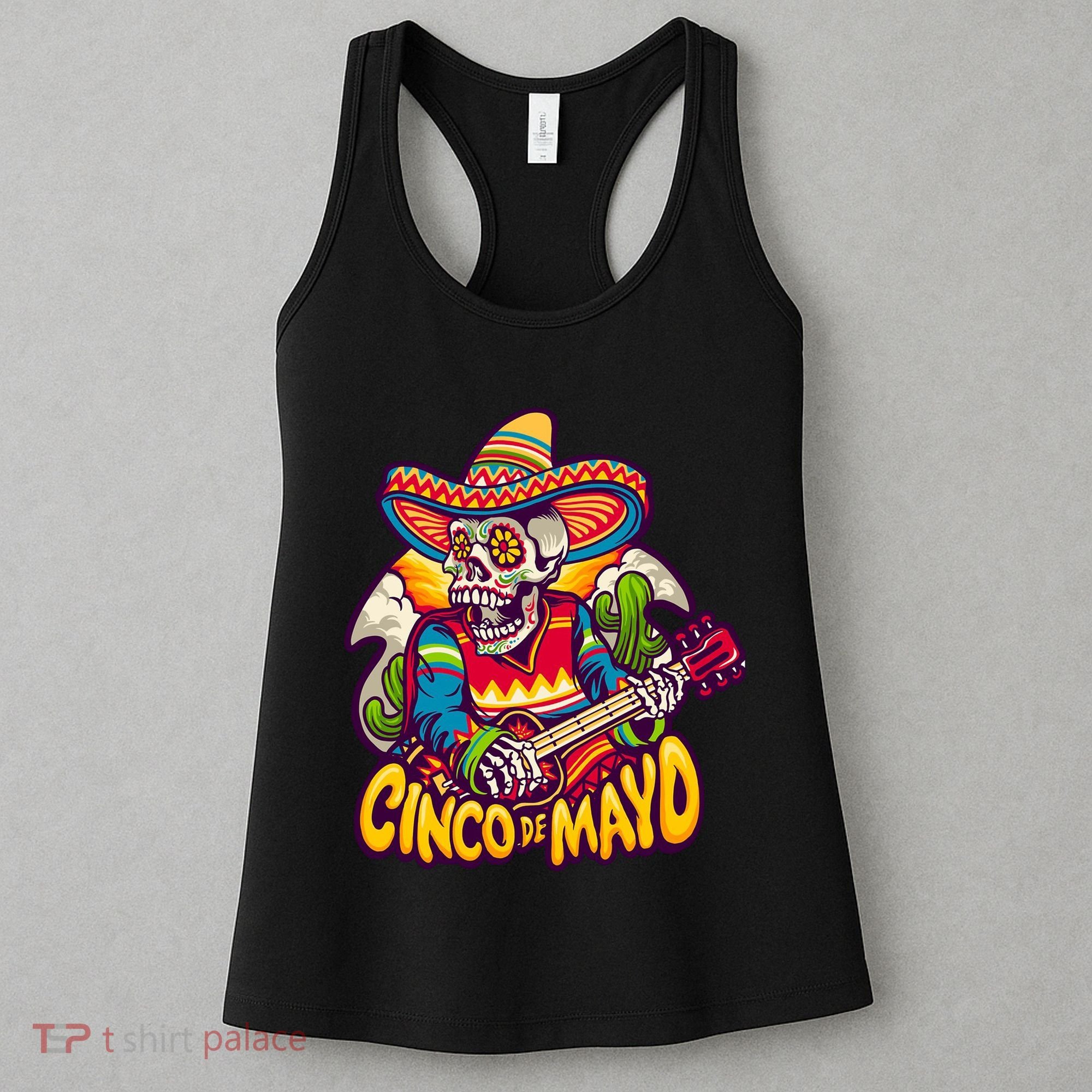 Cinco De Mayo Skull Fiesta Women's Tank Top