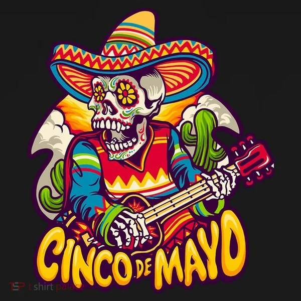 Cinco De Mayo Skull Fiesta Toddler Hoodie