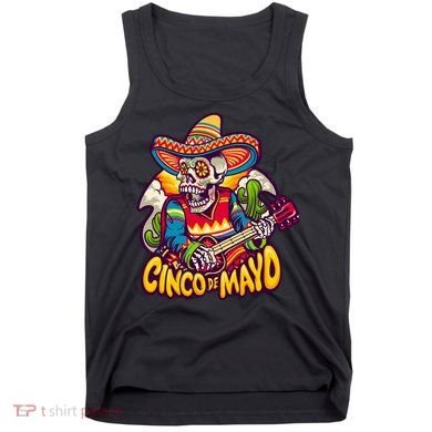 Cinco De Mayo Skull Fiesta Tank Top