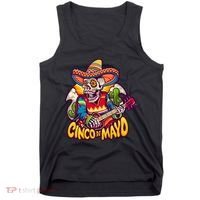 Cinco De Mayo Skull Fiesta Tank Top thumb 0