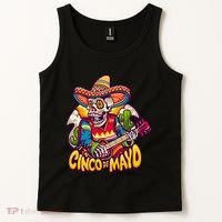 Cinco De Mayo Skull Fiesta Tank Top thumb 2