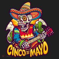 Cinco De Mayo Skull Fiesta Golf Towel thumb 3
