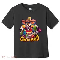 Cinco De Mayo Skull Fiesta Toddler T-Shirt thumb 0