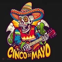 Cinco De Mayo Skull Fiesta Toddler T-Shirt thumb 4