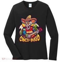Cinco De Mayo Skull Fiesta Women's Long Sleeve Shirt thumb 0