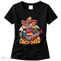 Cinco De Mayo Skull Fiesta Women's T-Shirt thumb 0