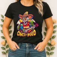 Cinco De Mayo Skull Fiesta Women's T-Shirt thumb 2
