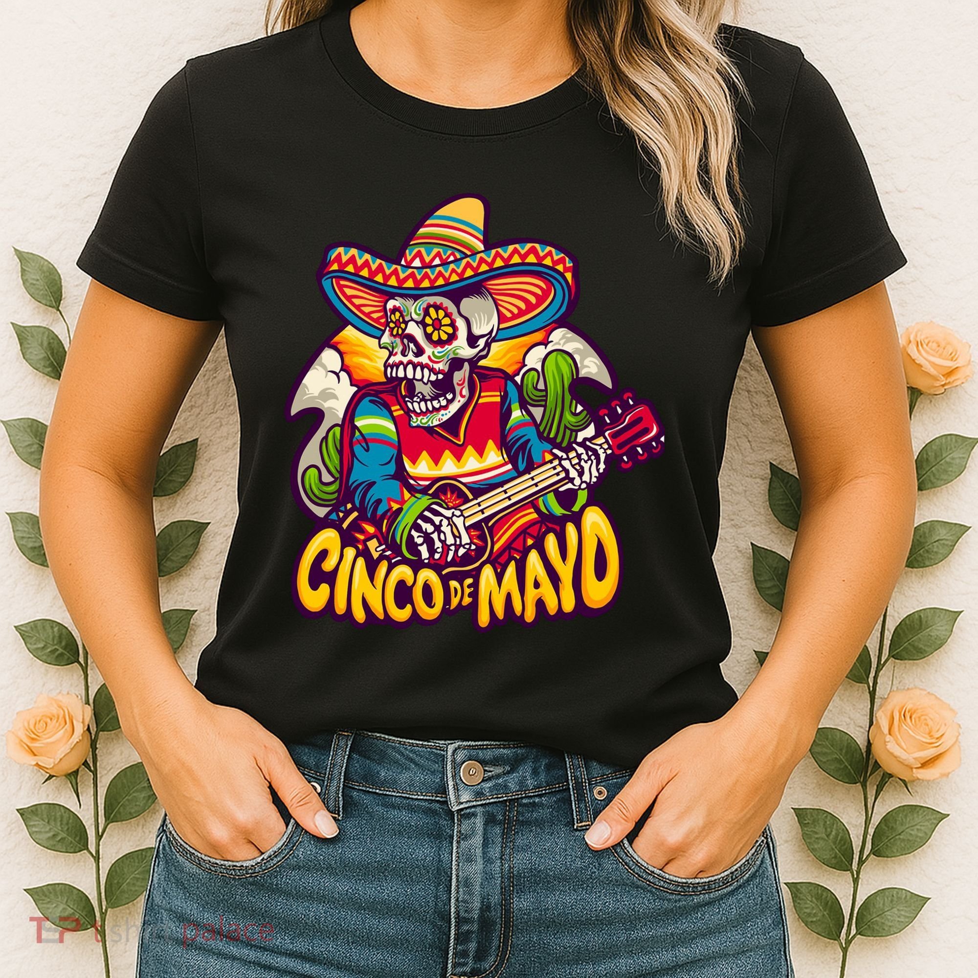 Cinco De Mayo Skull Fiesta Women's T-Shirt