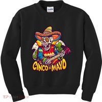 Cinco De Mayo Skull Fiesta Kids Sweatshirt thumb 0