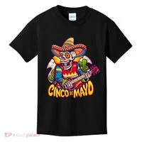 Cinco De Mayo Skull Fiesta Kids T-Shirt thumb 0