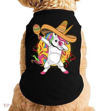 Cinco De Mayo Dabbing Unicorn Doggie Tank