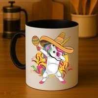 Cinco De Mayo Dabbing Unicorn Coffee Mug thumb 4