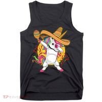 Cinco De Mayo Dabbing Unicorn Tank Top thumb 0
