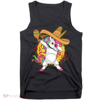 Cinco De Mayo Dabbing Unicorn Tank Top