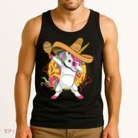 Cinco De Mayo Dabbing Unicorn Tank Top thumb 3